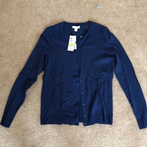 Charter Club Navy Cardigan